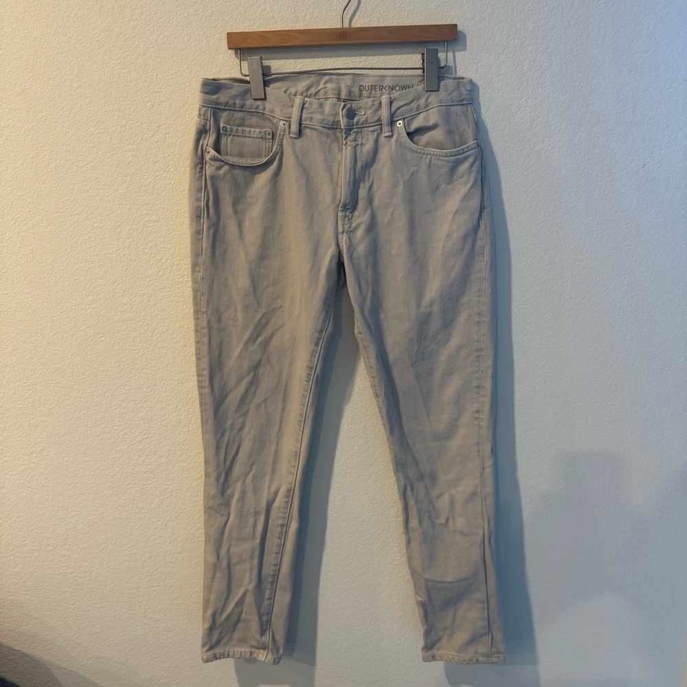 Outerknown Light Gray Men Jeans